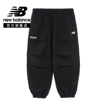 【New Balance】 NB 童裝休閒長褲_中性_黑色_7TG1208WBK