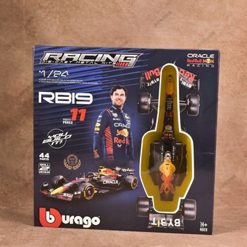 【台灣出貨】✨免運 微縮模型 微縮人偶 比美高F1合金賽車2023紅牛RB19拼裝版賽車模型1:24比例