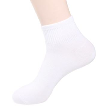 Doobalro 男款優質日常羅紋短筒襪 10雙  白色的  250-280mm