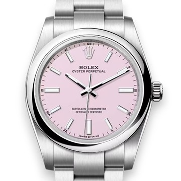 ROLEX 勞力士 124200 Oyster Perpetual蠔式經典糖果粉x34mm