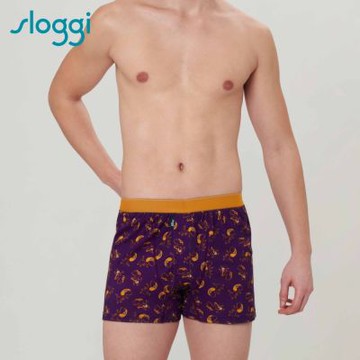 sloggi-MEN MEN ROCK N DRAGON系列寬鬆平口褲 皇家紫金
