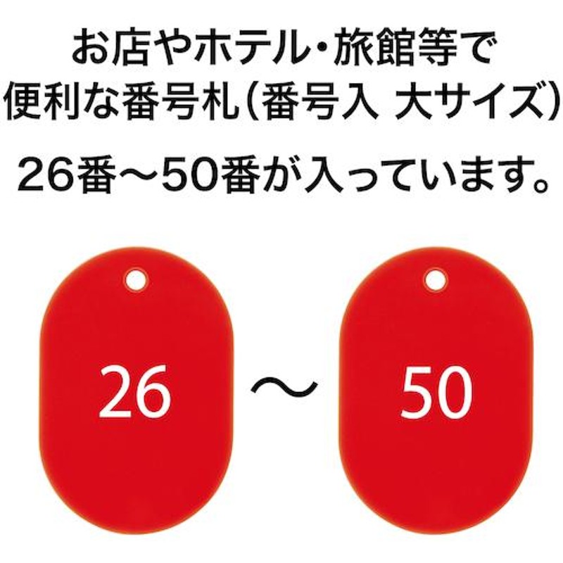 業務用20セット) 西敬 番号札/プレート 〔小 無地/赤〕 100枚 BN-S