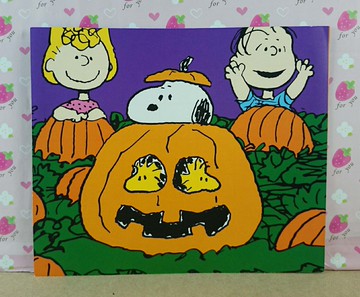 【震撼精品百貨】史奴比Peanuts Snoopy  卡片 南瓜紫 綠 震撼日式精品百貨