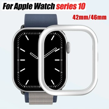硬質 PC 保險槓保護殼框架啞光保護套兼容 Apple Watch series 10 42mm 46mm iWatch