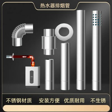 不銹鋼排煙管 直徑6cm 強排 排氣管 能率林內燃氣熱水器煙管 安裝配件 TGZC