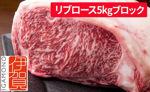 忍者ビーフ 伊賀牛 リブロース 約5kg ブロック