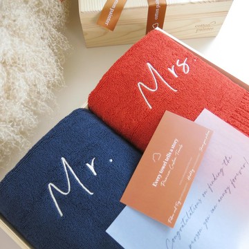 【香港毛巾品牌】客製化繡名毛巾 方巾 面巾 浴巾 100%美國棉製造