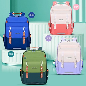 兒童學生書包後背包 兒童書包小學生男女孩超輕減負護脊1-3-6年級雙肩背包大容量韓版
