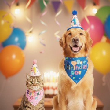 🐕‍🦺 隔日到貨🐈‍⬛ 寵物派對帽 狗狗派對裝飾 貓咪派對裝飾 寵物主題氣球 寵物派對 狗貓派對 寵物裝扮 毛孩派對佈置