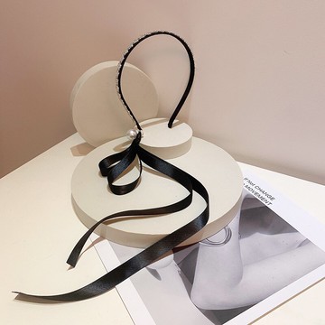 水鉆發箍女飄帶流蘇頭箍夏季仙氣發帶一體發卡網紅年新款高端