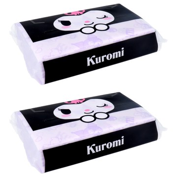 Sanrio 庫洛米柔軟面紙 親膚舒適 可愛卡通圖案 抽取式面紙  200張  2包