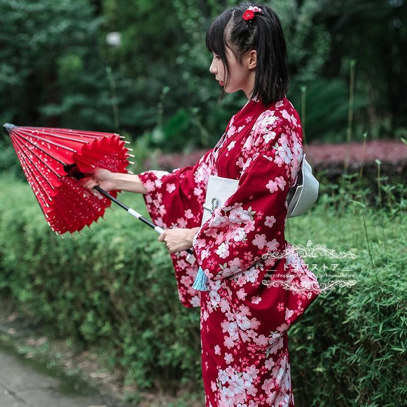 浴衣 帯 作り帯 キャバ嬢 可愛い コスプレ 一点物 ハンドメイド 花 赤 ...