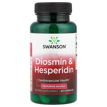 Swanson Vitamins, 地奧司明和橙皮苷，60 粒膠囊