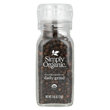 Simply Organic, Daily Grind 系列黑胡椒，2.65 盎司（75 克）