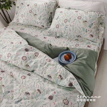 絲薇諾  MIT 60支天絲長絨棉 四件式薄被套床包組  (哈里躲貓貓-加大6尺)
