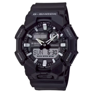 CASIO 卡西歐 G-SHOCK 雙顯錶 GA-010-1A  黑色