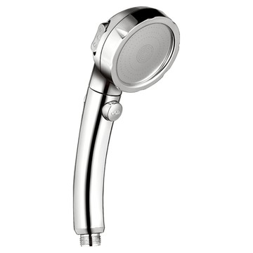 葉子小舖 三段式止水蓮蓬頭 1個 不鏽鋼色 三段水壓調節 360度旋轉