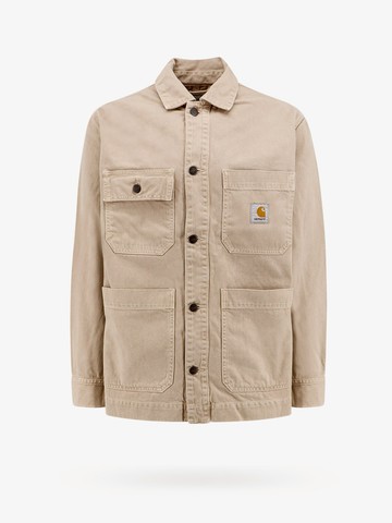 Cotton jacket/shirt with frontal logo patch - CARHARTT WIP - gender_Man