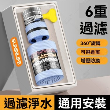 【自來水過濾 雜質鐵鏽水垢過濾】耐高溫廚房防濺水龍頭 淨水過濾器 可旋轉 宿舍通用 可拆卸淨水器