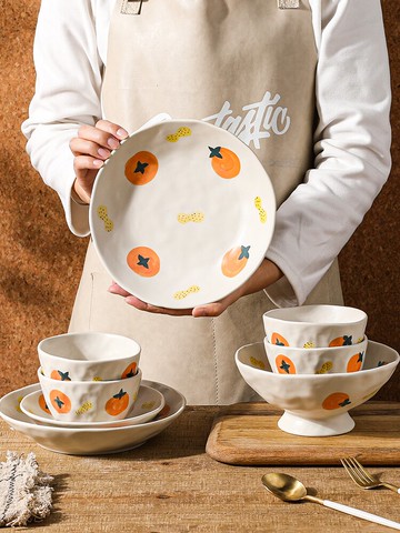 日式餐具2021新款網紅陶瓷飯碗面碗單個高顏值盤子韓版ins【林之色】