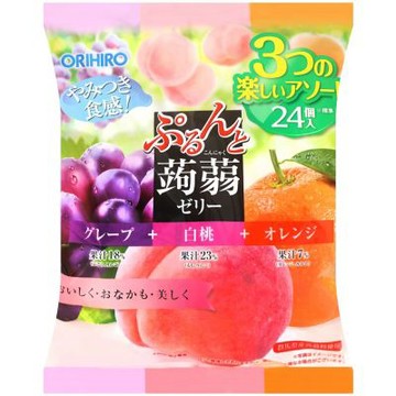 ORIHIRO 蒟蒻果凍[葡萄&白桃&橘子] (480g)