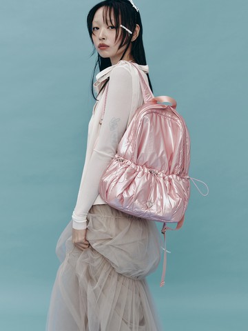 Heart Lock String Backpack_4 Colors