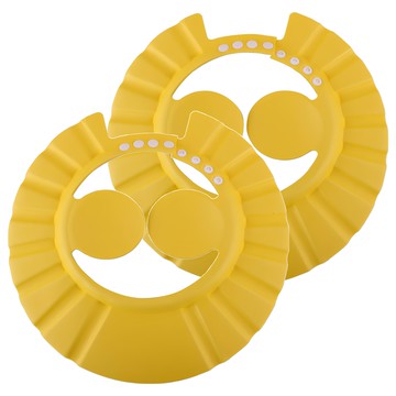 Neon 台灣霓虹 寶寶洗頭洗髮帽2件組  1組  黃色