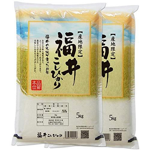 新米 福井県産 コシヒカリ 白米 10kg (5kg×2袋) 令和5年産