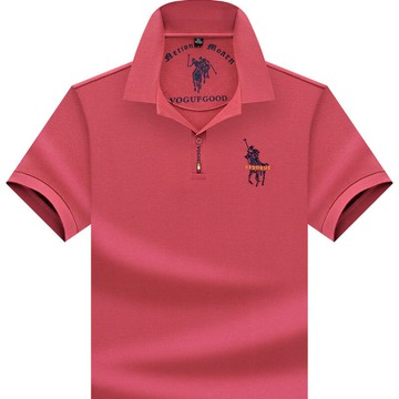 【新款熱賣】重磅純棉珠地繡花男裝夏季短袖男士體恤爸爸輕商務休閑寬松polo衫