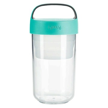 LeKue 手提式便當盒 600ml  綠色  1個