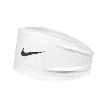 Nike 頭帶 Fury Classic 白黑 寬版 速乾 矽膠條 止滑 運動 籃球 健身 網球 髮帶 N101295312-7OS
