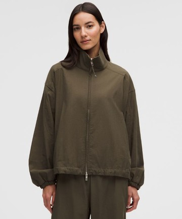 LuluLinen Funnel-Neck Jacket Size XXXS