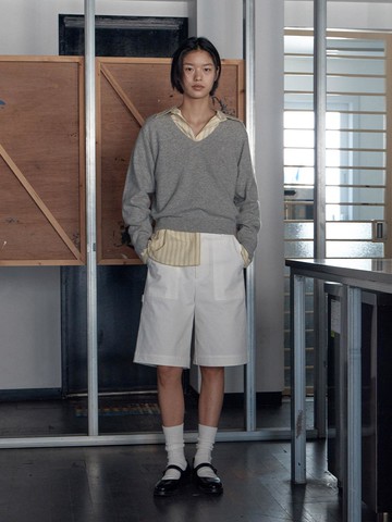 Becky Bermuda Shorts [White]