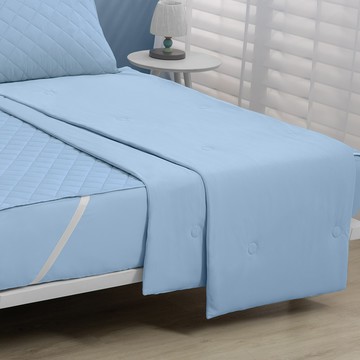 新品_東妮寢飾（單人）TopCool冰凍涼感被 / 月河藍