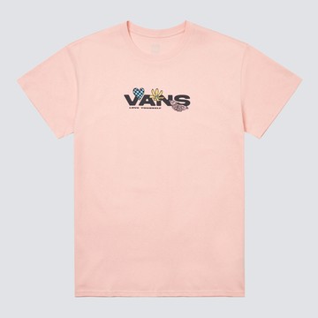 Vans Love 男女款粉色短袖T恤