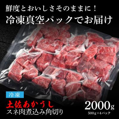 ふるさと納税 芸西村 エイジング工法熟成肉土佐あかうし特選スネ肉 煮込み角切り2kg(冷凍)