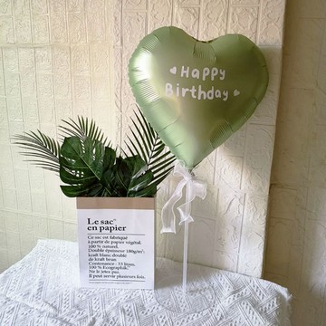 ☆隔日到貨☆ ins復古生日愛心氣球（氣球佈置 立柱 桌飄 支架 週歲生日 佈置場景 裝飾道具 派對佈置 氣球套組）