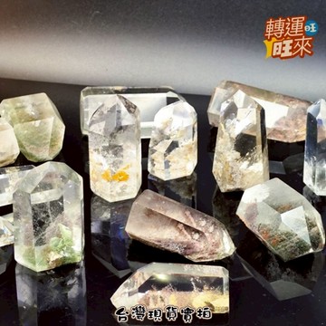 【台灣現貨】多款 高端收藏 異像水晶 綠幽 冰透 清透 彩虹 共生 紅膠花 千層 彩幽 天然 幽靈 黃水晶 隨形