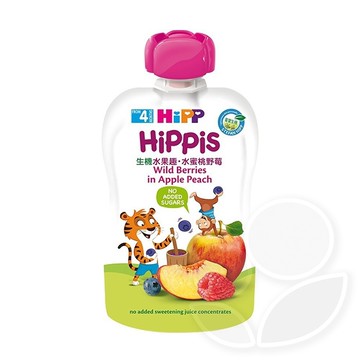 HiPP 喜寶 生機水果趣-水蜜桃野莓100g【佳兒園婦幼館】