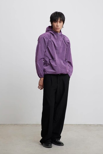 Purple Jakect 抽褶防曬沖鋒夾克