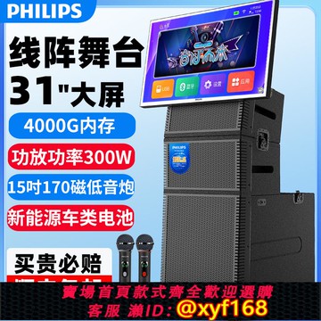 {可打統編 保固一年}飛利浦SD809專業舞臺音響套裝15寸戶外大功率型演出婚慶線陣音箱