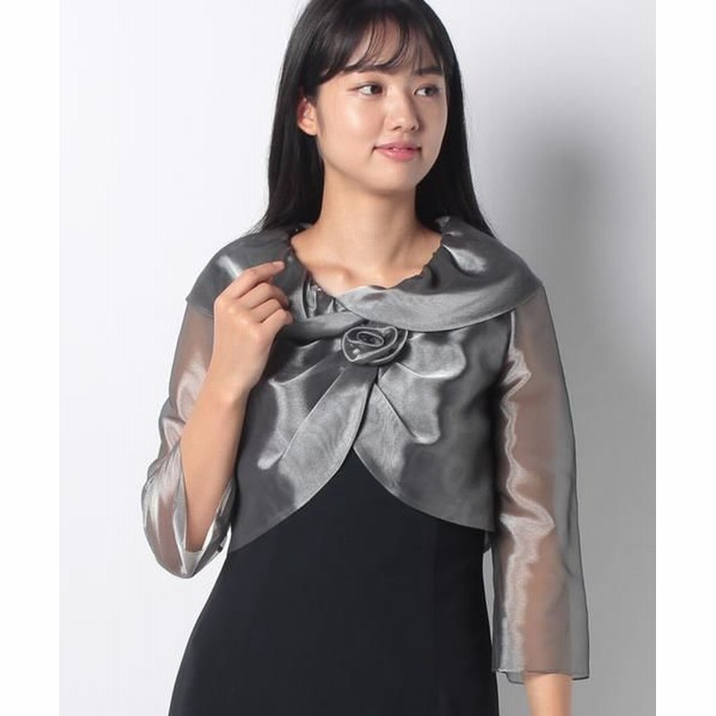 La Festa chic/ラフェスタシック シャンブレーオーガンジー ボレロ  