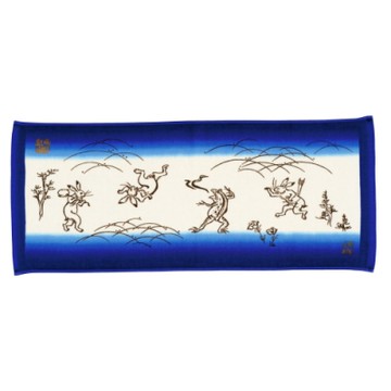 日本丸真 今治鳥獸戲畫紗布吸水毛巾 石水院