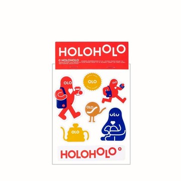 『HOLOHOLO』品牌造型貼紙(限量)『歐力咖啡』