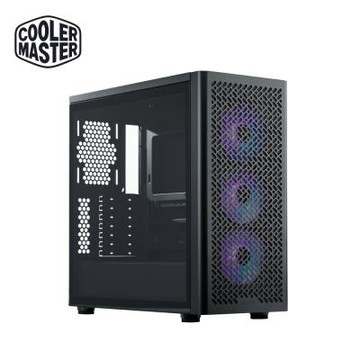 酷碼Cooler Master Elite 502 電腦機殼/強化玻璃側板/內含 12cm ARGB 風扇*4