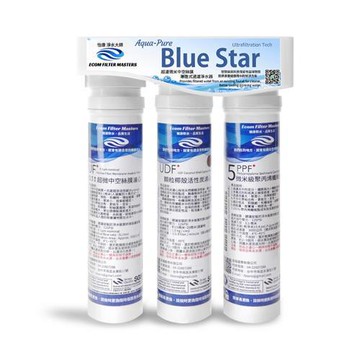 怡康 藍星系列快拆式三道除氯廚上型淨水器 QUC-63U