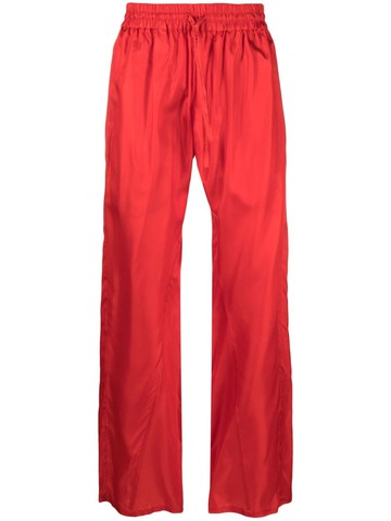Bianca Saunders - Bede straight-leg trousers - men - Viscose/Acetate - S - Red