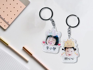 客製禮物 | 客製化壓克力姓名鑰匙圈/ 姓名吊牌