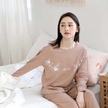 UMORFIL膠原蛋白公主袖口居家服-奶茶