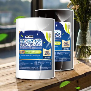 Mr.box 超強韌環保清潔垃圾袋-超大加厚(90x110-125L)【原料袋-6捲】多色可選